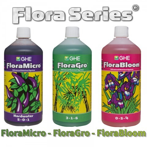 Flora Series 3-х компонентна система добрив для гідропоніки